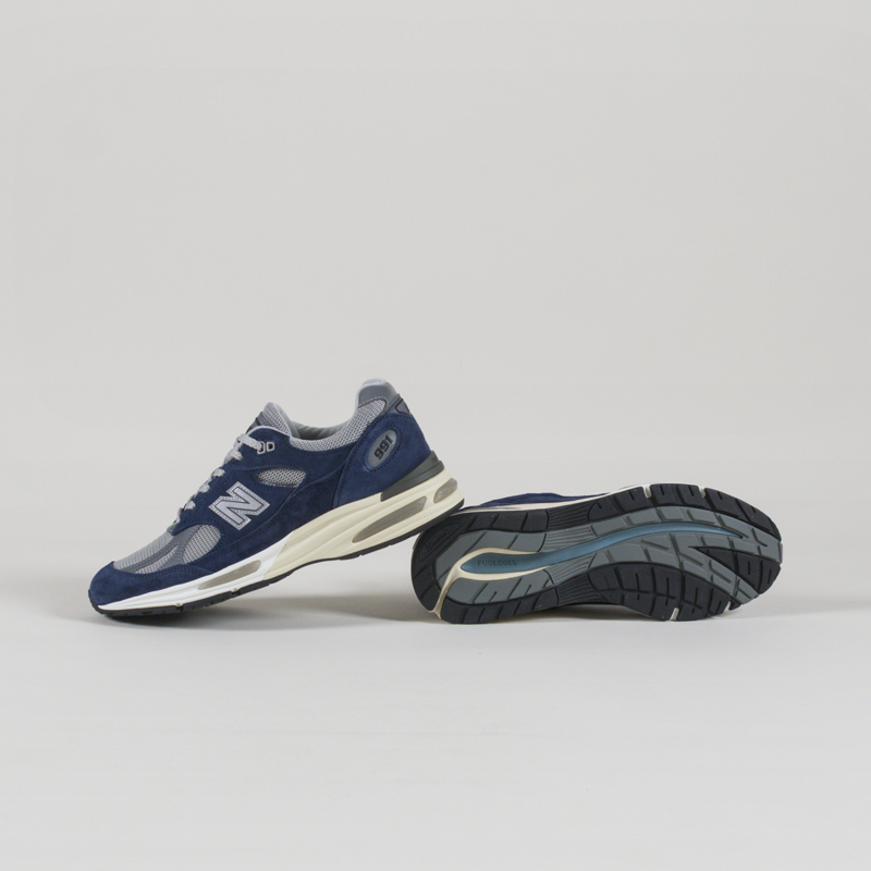 New Balance Made In UK 991v2 Shoes Insignia Blue-3