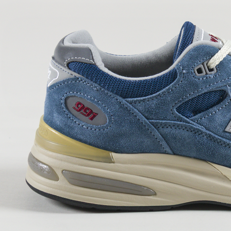 New Balance Made In UK 991v2 Shoes Bluesteel-4