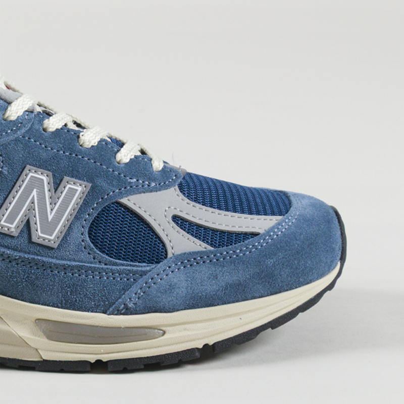 New Balance Made In UK 991v2 Shoes Bluesteel-5