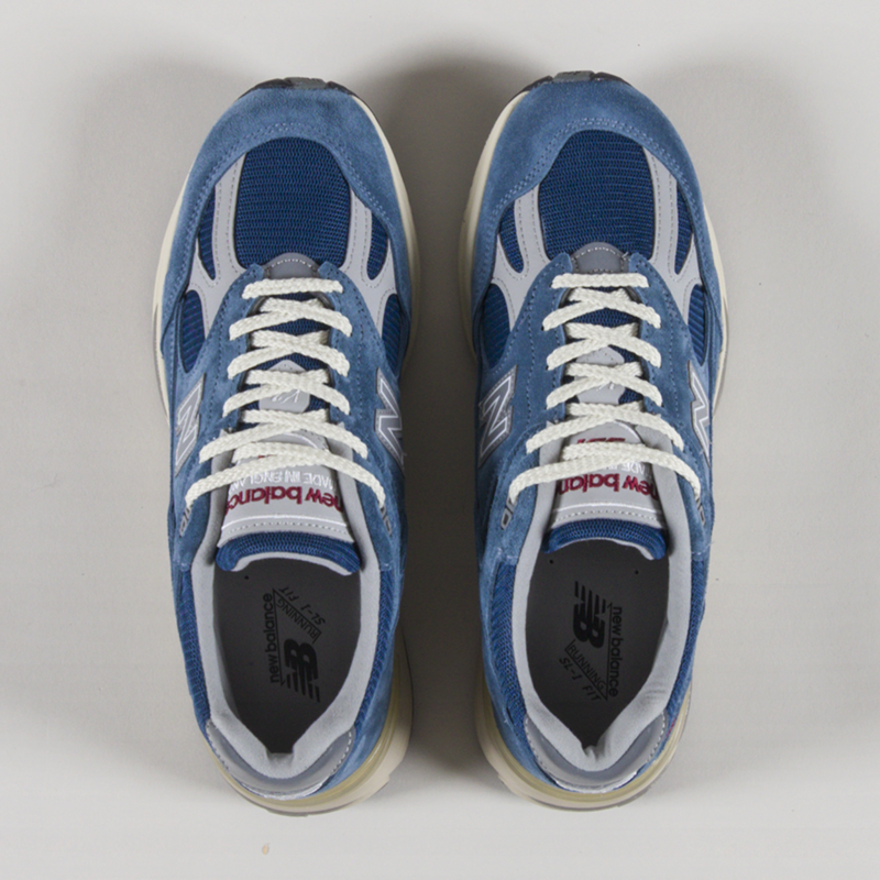 New Balance Made In UK 991v2 Shoes Bluesteel-6