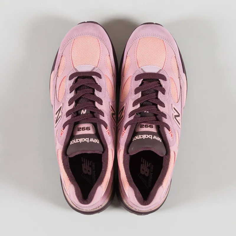 New Balance Made In USA 992 Shoes Pink Chalk Pink Lemonade Cherry Leather-6