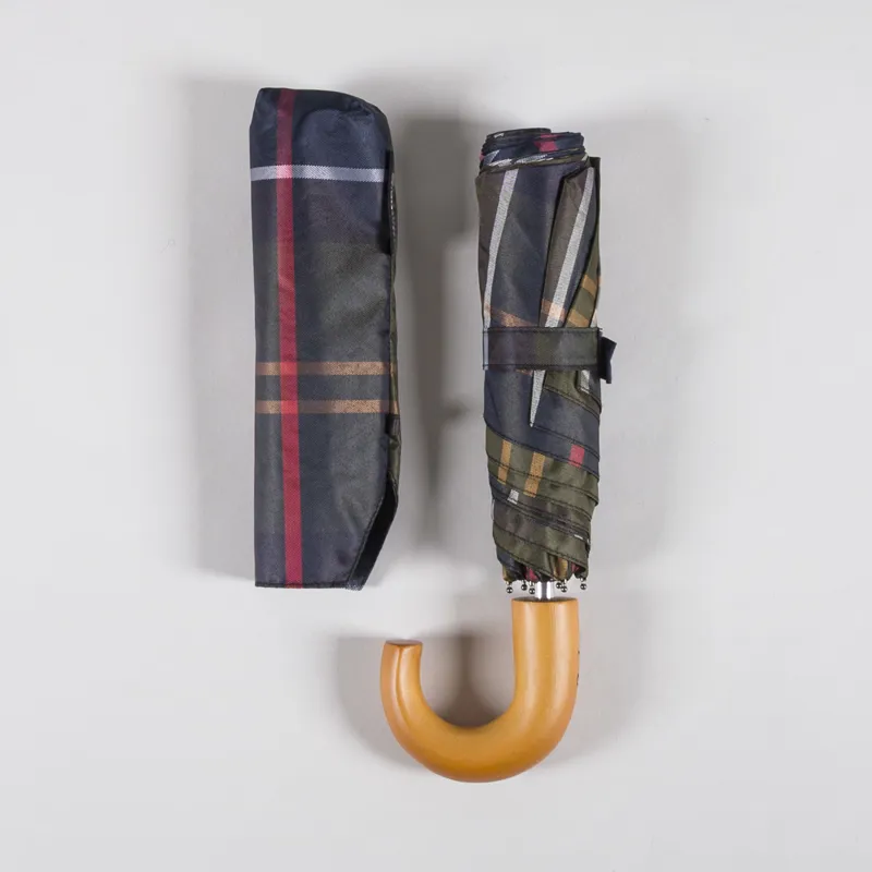Barbour Tartan Mini Umbrella Classic-3