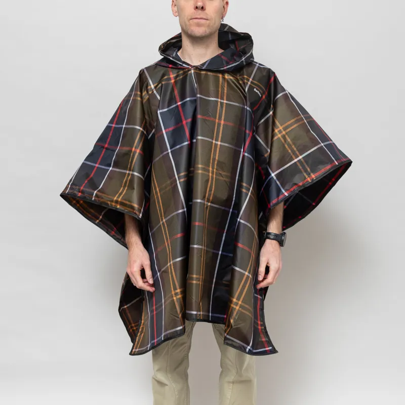 Barbour Showerproof Poncho Tartan