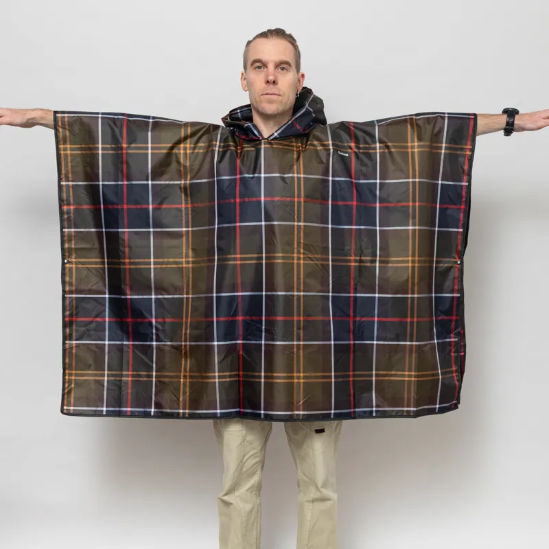 Barbour Showerproof Poncho Tartan-6