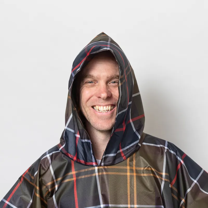 Barbour Showerproof Poncho Tartan-5