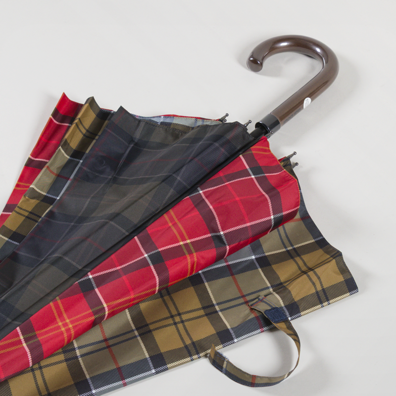 Barbour Tartan Umbrella Multi-3