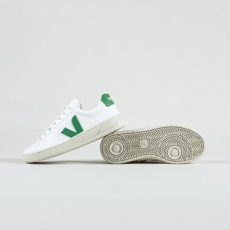 Veja Womens Urca CWL Shoes White Emeraude-2