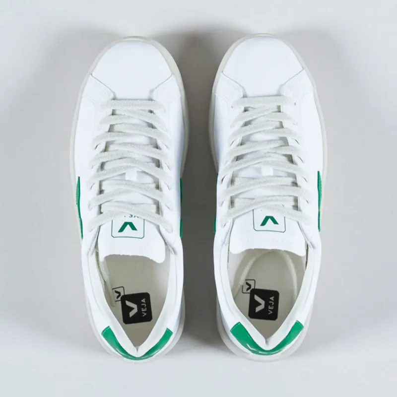 Veja Womens Urca CWL Shoes White Emeraude-6