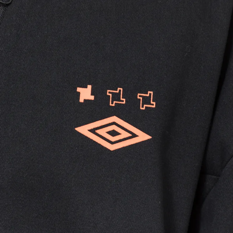 Umbro x Fabric Room 01 Zip Through Drill Top Black-5
