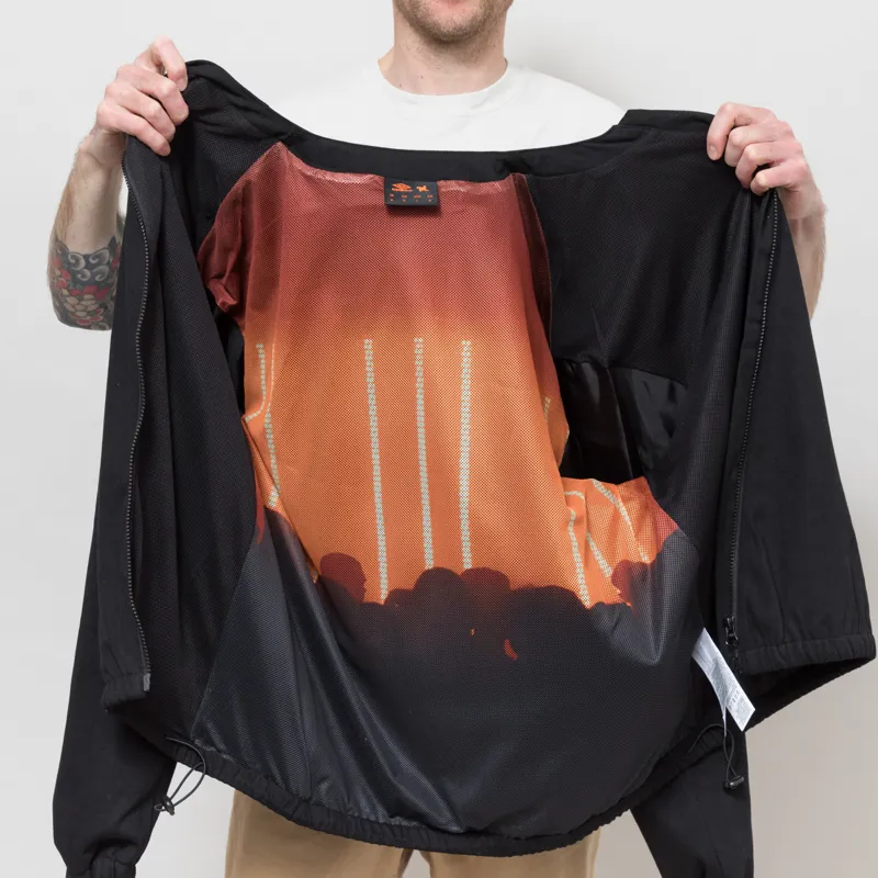 Umbro x Fabric Room 01 Zip Through Drill Top Black-7