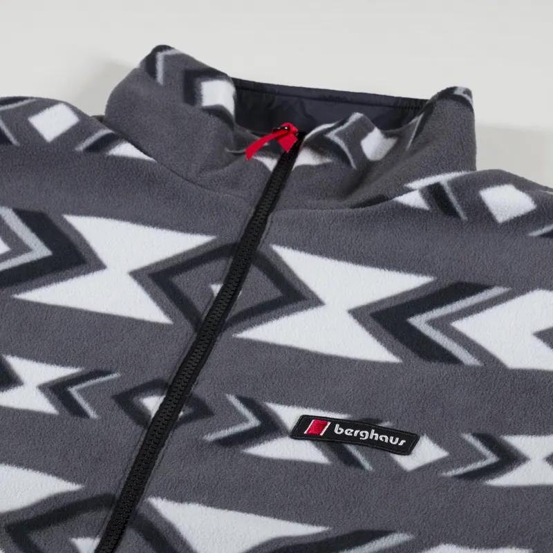 Berghaus Reverse Wind Full Zip Fleece Black Grey-8