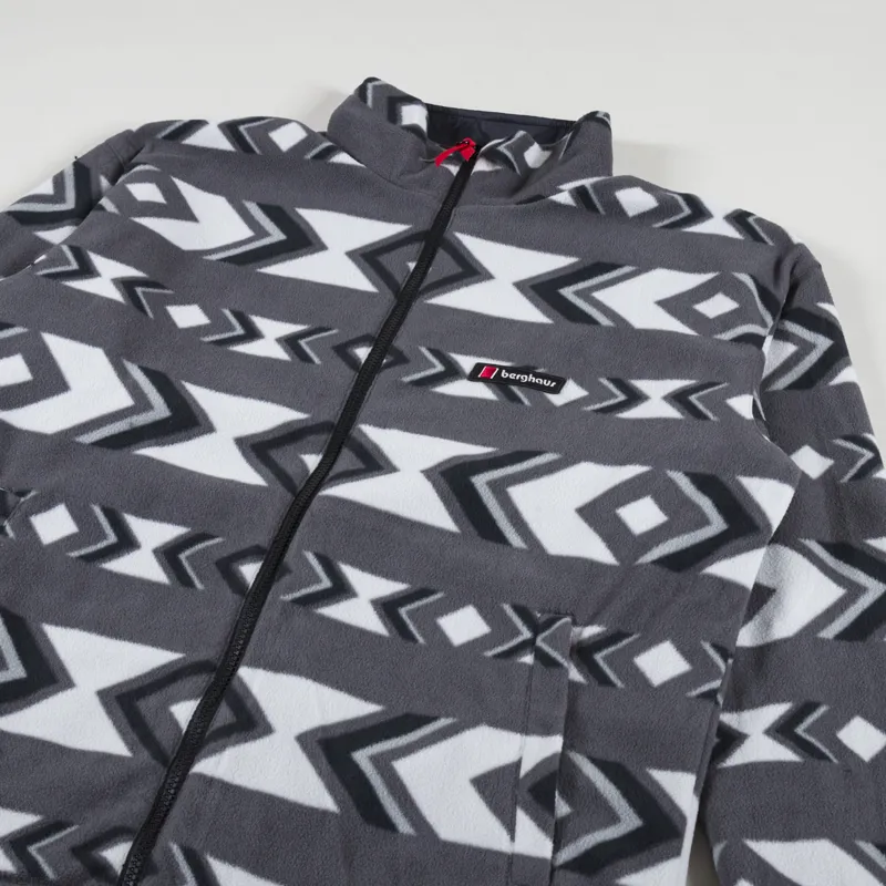 Berghaus Reverse Wind Full Zip Fleece Black Grey-4