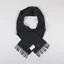 Barbour Plain Lambswool Scarf Charcoal Grey