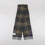 Barbour New Check Tartan Scarf Forest Bronze Brown