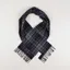 Barbour New Check Tartan Scarf Navy Dark Ginger