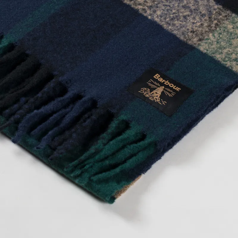 Barbour Westerdale Scarf Green Loch-3