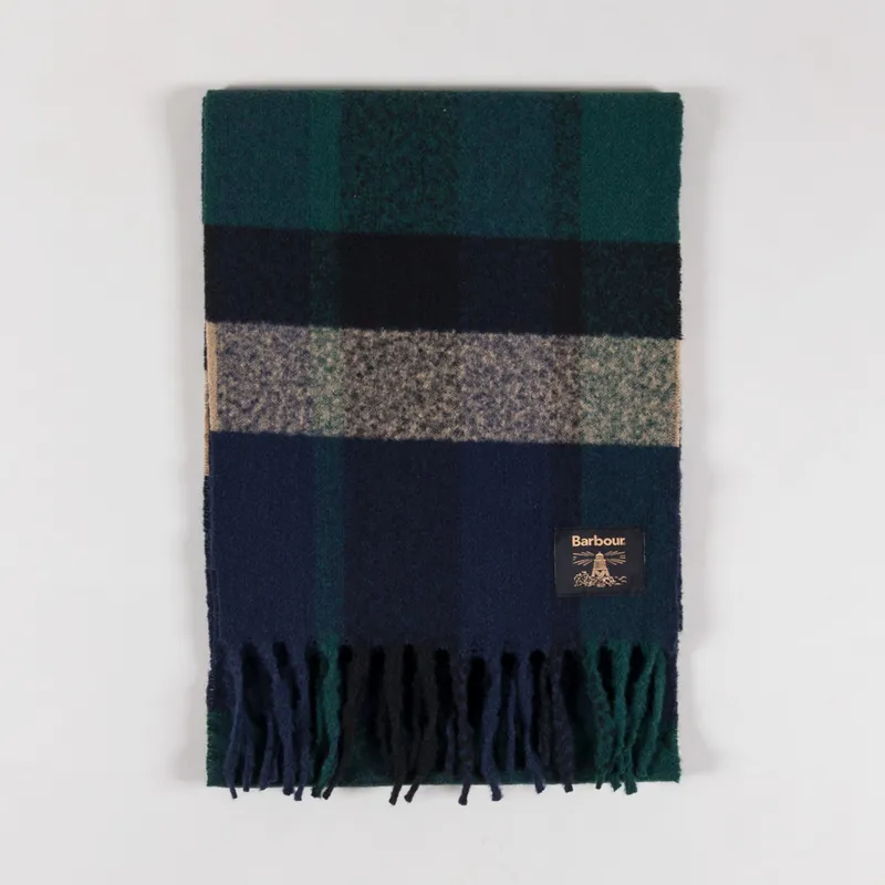 Barbour Westerdale Scarf Green Loch-2