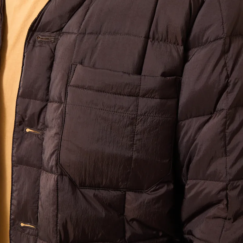 Universal Works x Taion Down Cardigan Brown-6