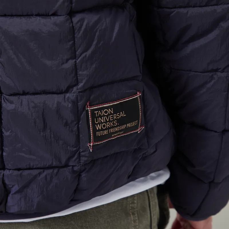 Universal Works x Taion Down Cardigan Navy-3