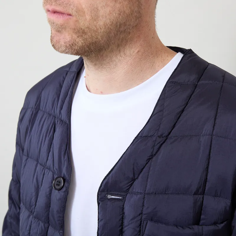 Universal Works x Taion Down Cardigan Navy-4