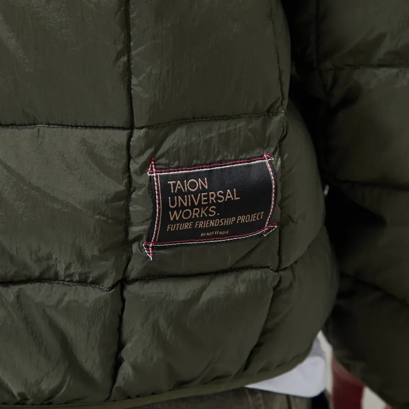 Universal Works x Taion Down Cardigan Olive-9