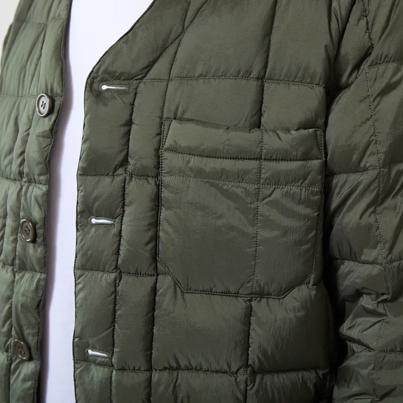 Universal Works x Taion Down Cardigan Olive-6
