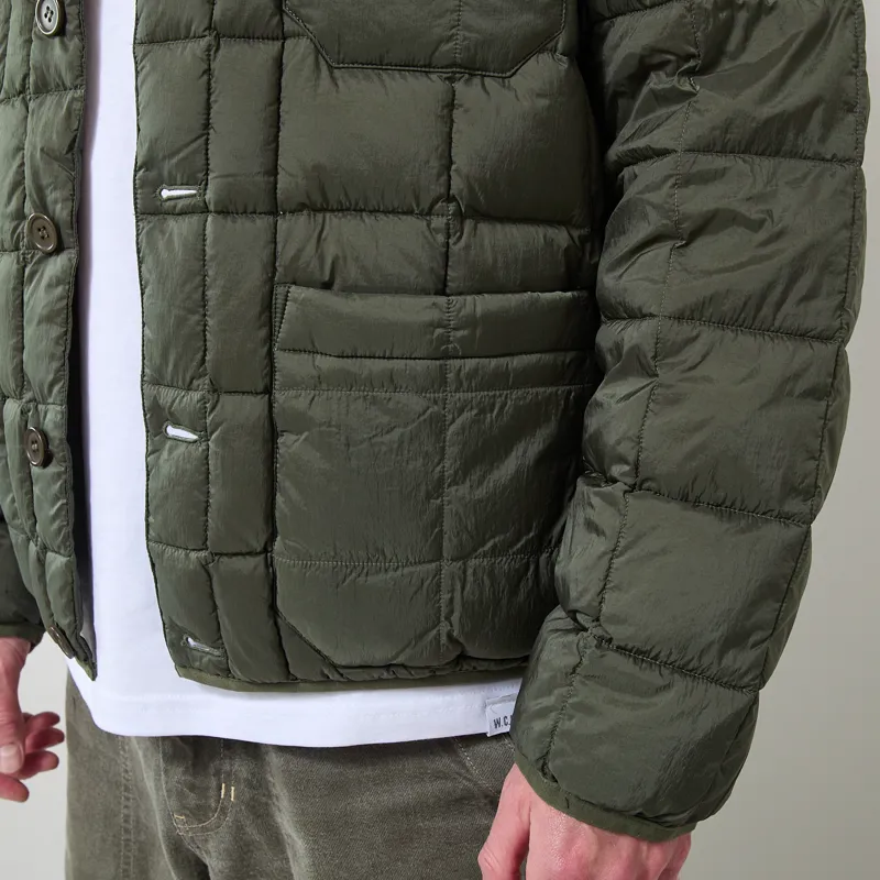 Universal Works x Taion Down Cardigan Olive-7