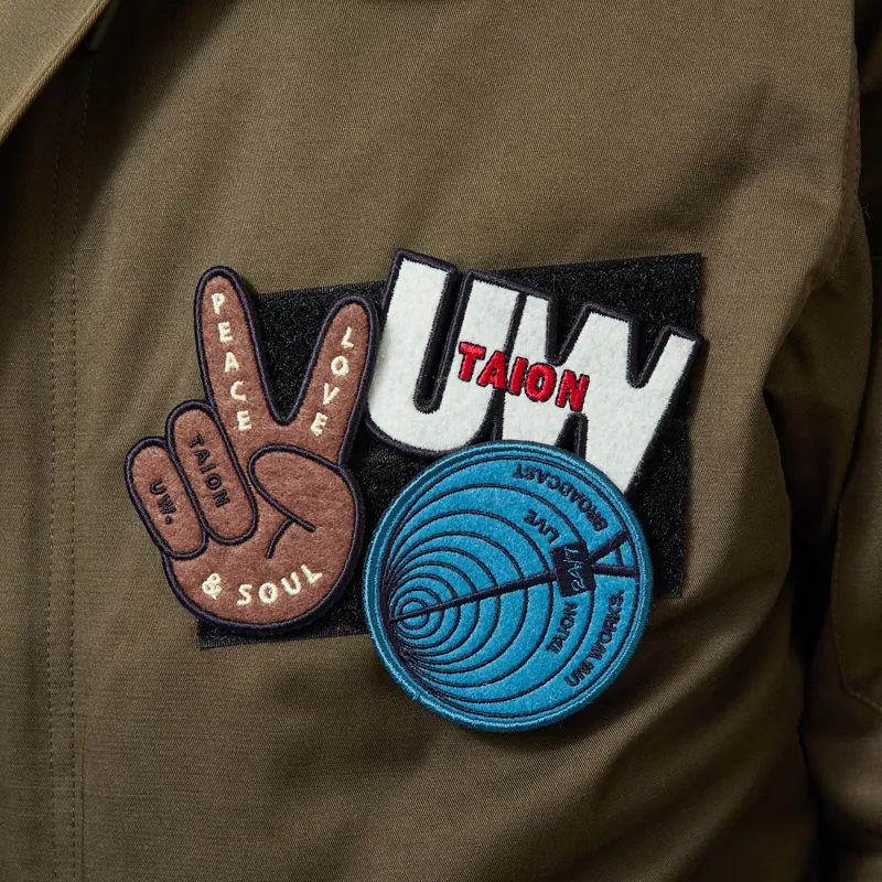 Universal Works x Taion Down CR RAF Jacket Olive-12