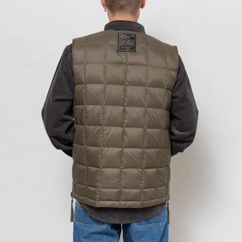 Taion x Universal Works Reversible Military Line Vest Dark Olive-5