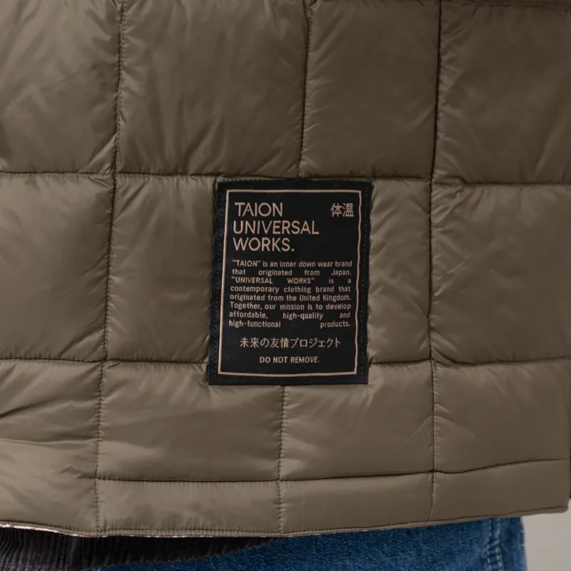 Taion x Universal Works Reversible Military Line Jacket Dark Olive-11