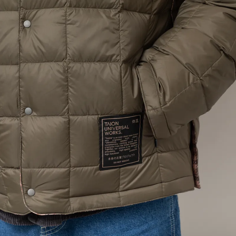 Taion x Universal Works Reversible Military Line Jacket Dark Olive-9