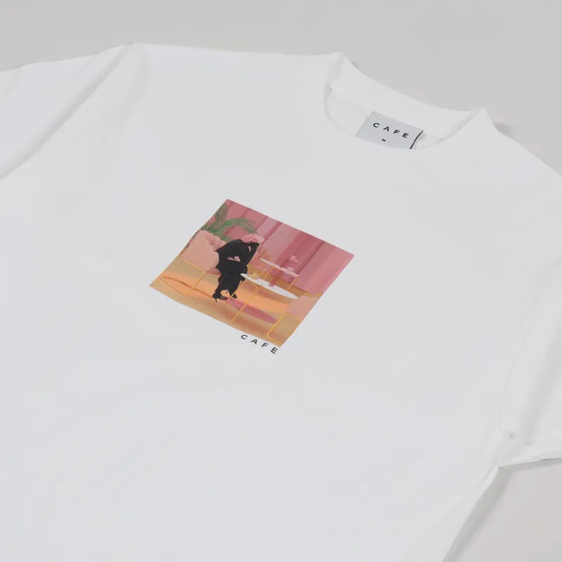 Skateboard Cafe Unexpected T Shirt White-2