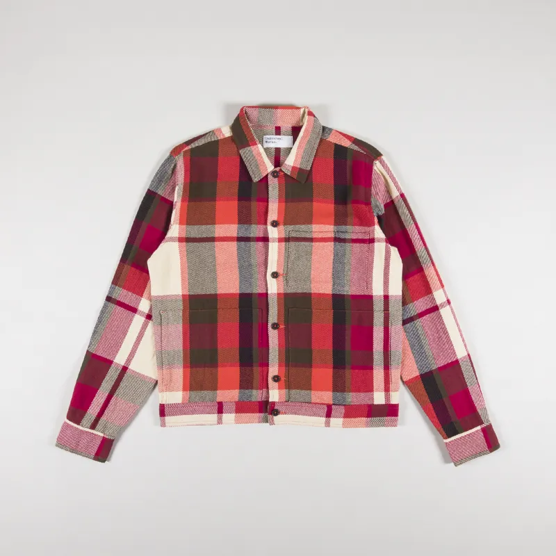 Universal Works Uniform Shirt Red Check