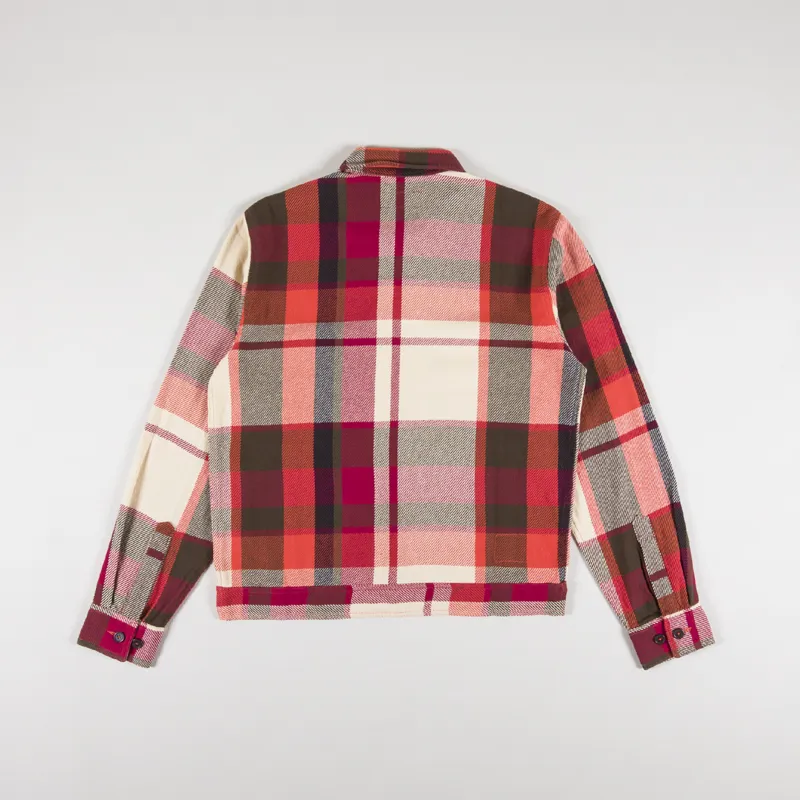 Universal Works Uniform Shirt Red Check-1