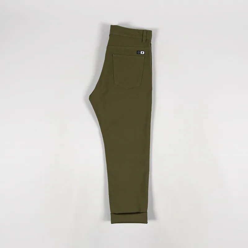 Edwin Universe Pant Cropped Uniform Green-2