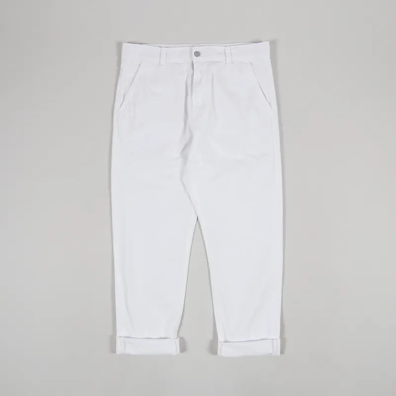 Edwin Universe Pant Cropped White