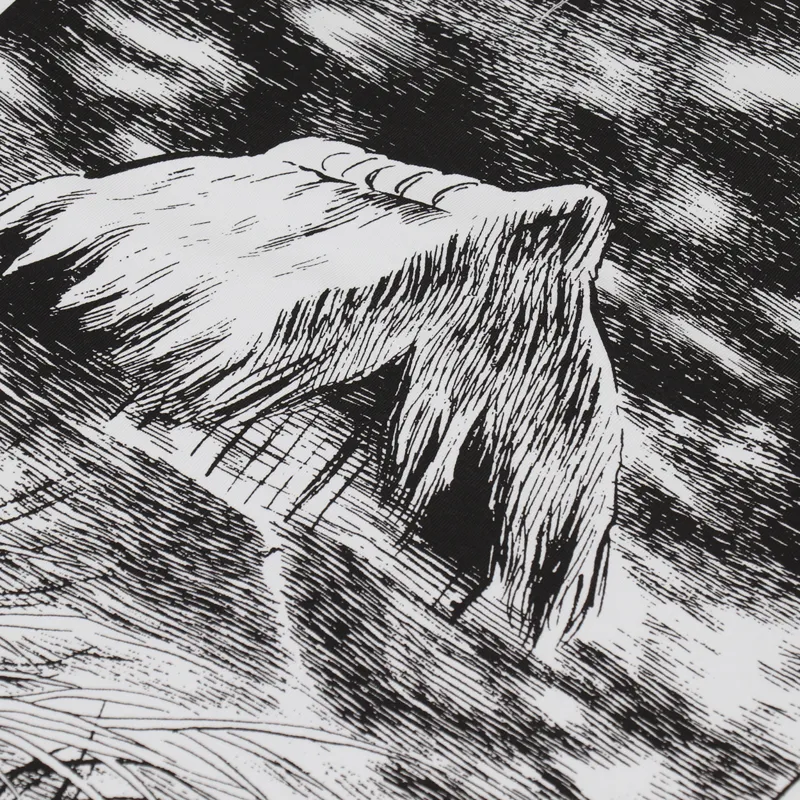 The Trilogy Tapes Unwanted Shelter Long Sleeve T Shirt White-4