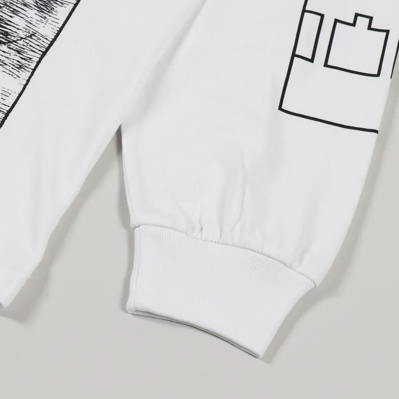 The Trilogy Tapes Unwanted Shelter Long Sleeve T Shirt White-5