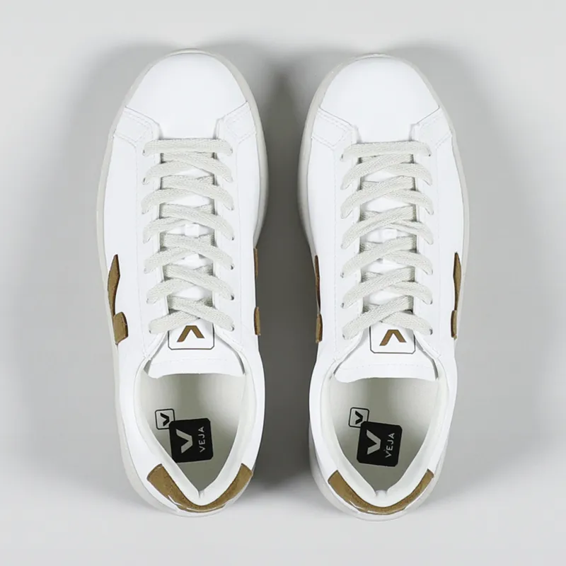 Veja Womens Urca CWL Shoes White Camel-1