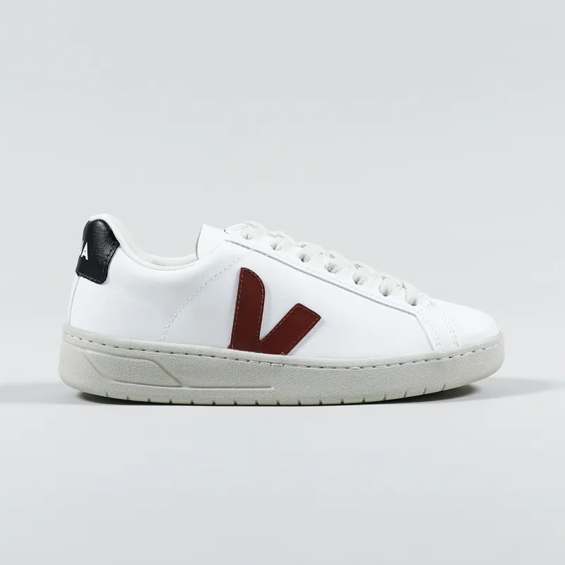 Veja Womens Urca CWL Shoes White Marsala Black-4