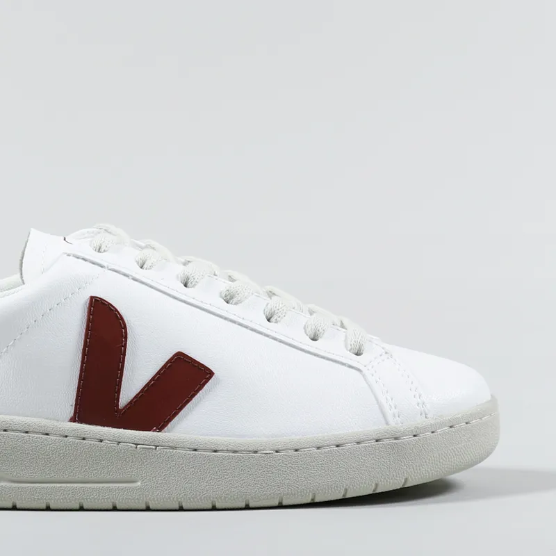 Veja Womens Urca CWL Shoes White Marsala Black-6