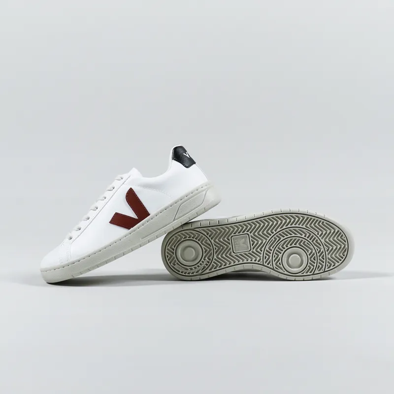 Veja Womens Urca CWL Shoes White Marsala Black-2