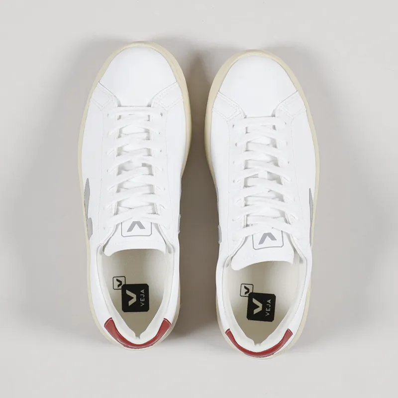 Veja Womens Urca CWL Shoes White Oxford Grey Rouille-3