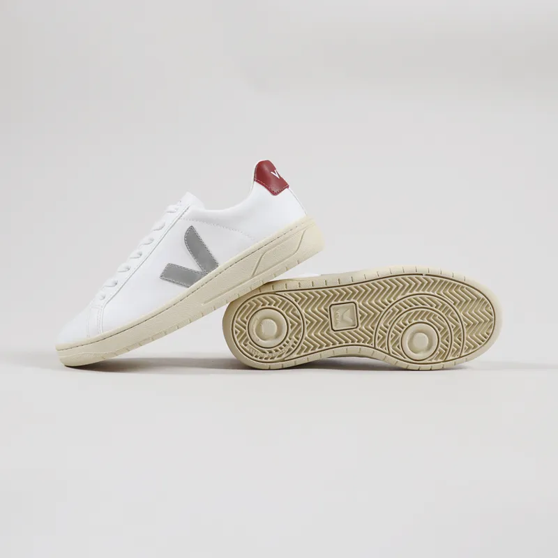 Veja Womens Urca CWL Shoes White Oxford Grey Rouille-1