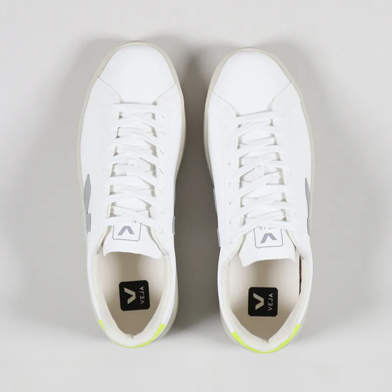 Veja Urca CWL Shoes White Oxford Grey Jaune Fluo-3