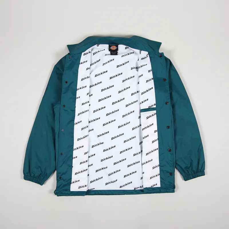 Dickies Lifestyle Mens US Logo Coach Jacket Coral Blue