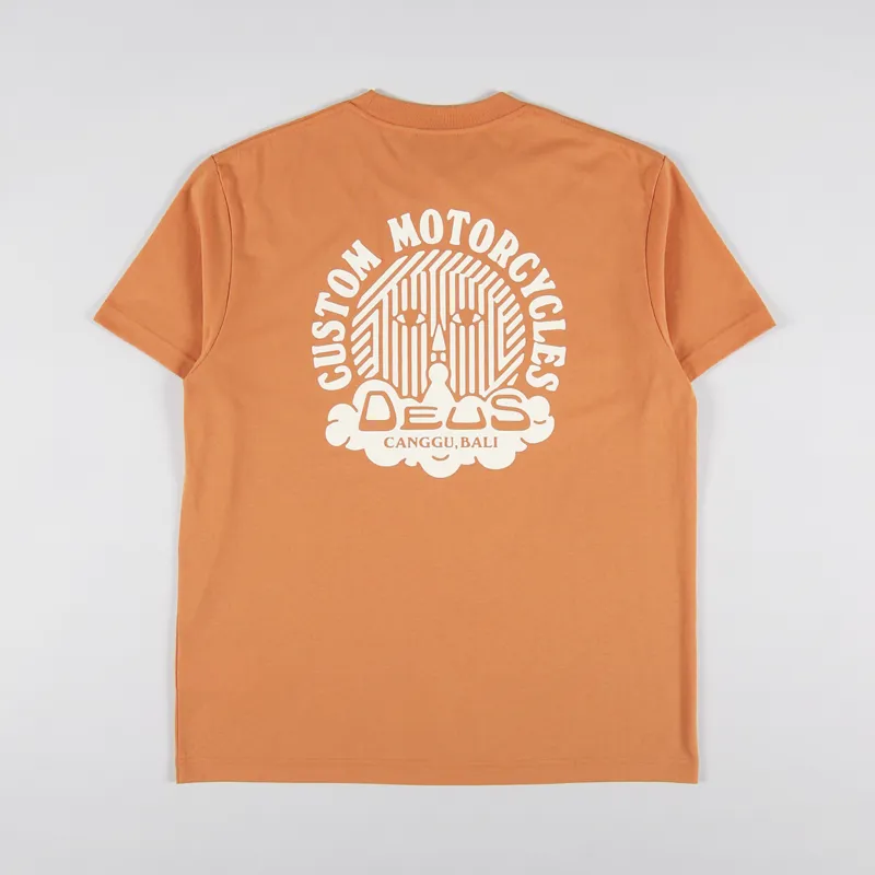 Deus Ex Machina UV T Shirt Orange Ochre