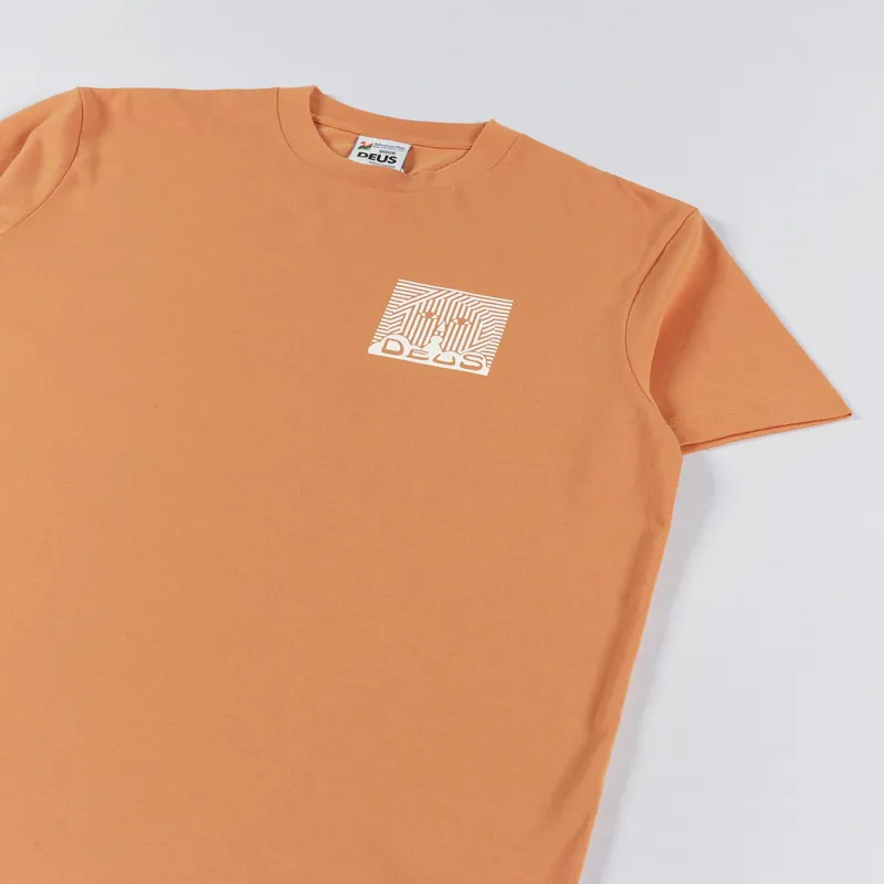 Deus Ex Machina UV T Shirt Orange Ochre-2