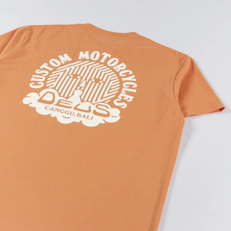 Deus Ex Machina UV T Shirt Orange Ochre-4