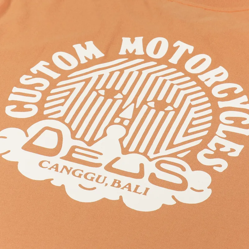 Deus Ex Machina UV T Shirt Orange Ochre-5